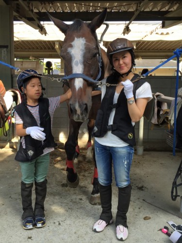 乗馬教室　初心者４回コースのレッスンを行いました。(大阪府大阪市/K様)