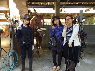 体験乗馬のレッスンを行いました(大阪府大阪市/Ｉ様)