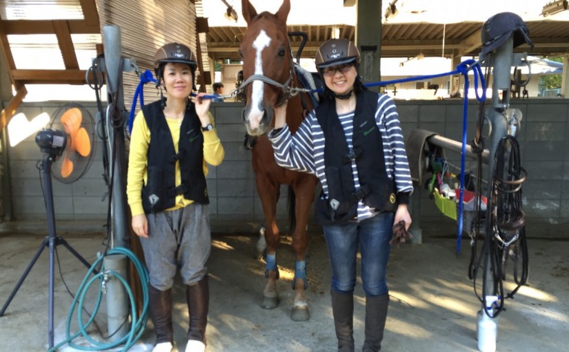 体験乗馬のレッスンを行いました。(大阪府大阪市/Ｉ様)