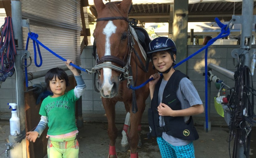 体験乗馬を行いました(大阪府大阪市/H様)