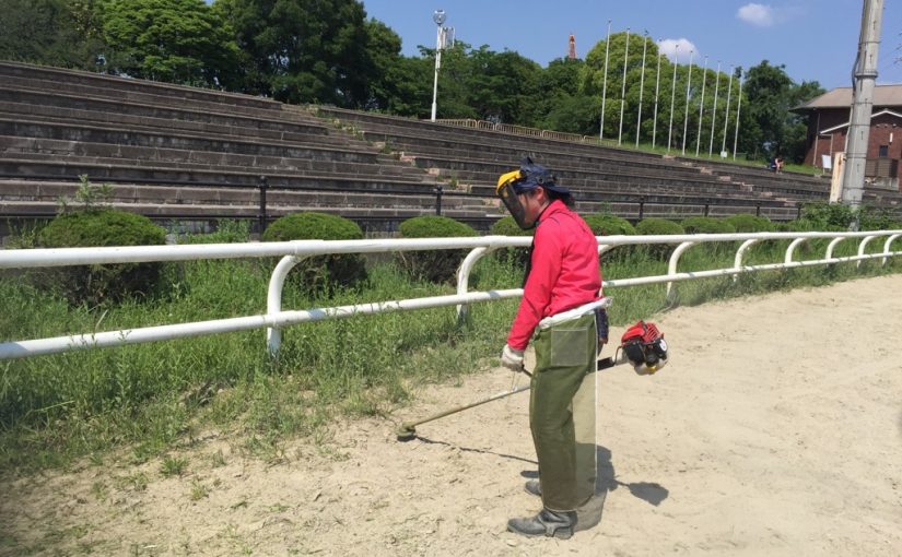 乗馬クラブで苑内の清掃を行いました（大阪府/鶴見緑地乗馬苑）