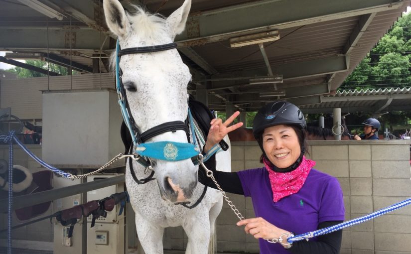 乗馬クラブで洗い場の風景を撮影しました（大阪府/鶴見緑地乗馬苑）