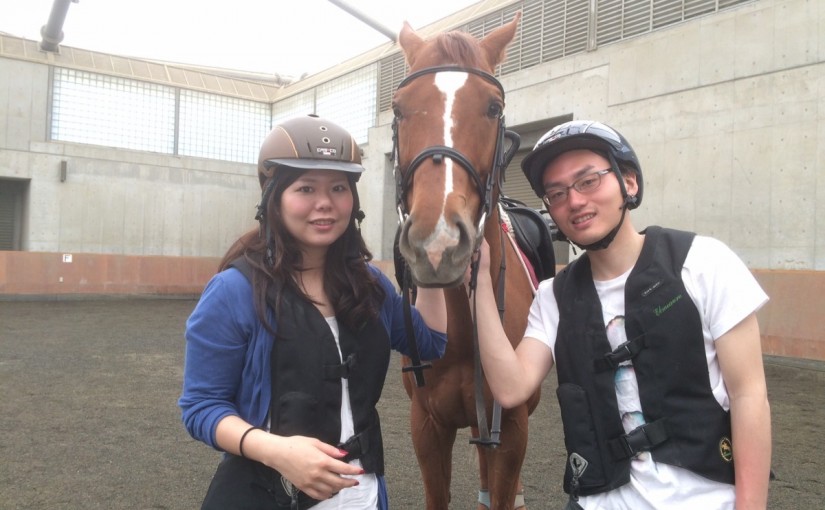 乗馬クラブで初心者体験１回コースを行いました【大阪市／Ｆ様】