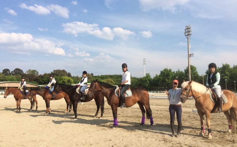 乗馬クラブのビギナー（初心者向け）レッスン。【大阪市/鶴見緑地乗馬苑】