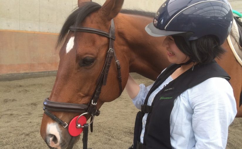 乗馬クラブで初心者体験体験４回コースを行いました。【大阪市/鶴見緑地乗馬苑】