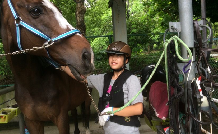 乗馬クラブで乗馬体験１回コースを行いました【大阪市/I様】