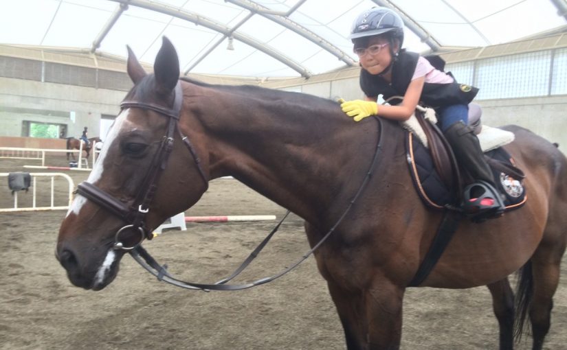 乗馬クラブの乗馬体験１回コース。やっぱり馬が好き！（大阪市/S様）